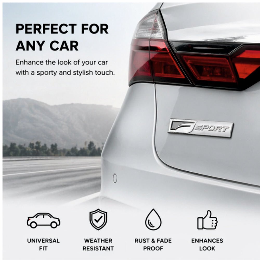 F Sport 3D Metal Sticker - STICKER_FSPORT
