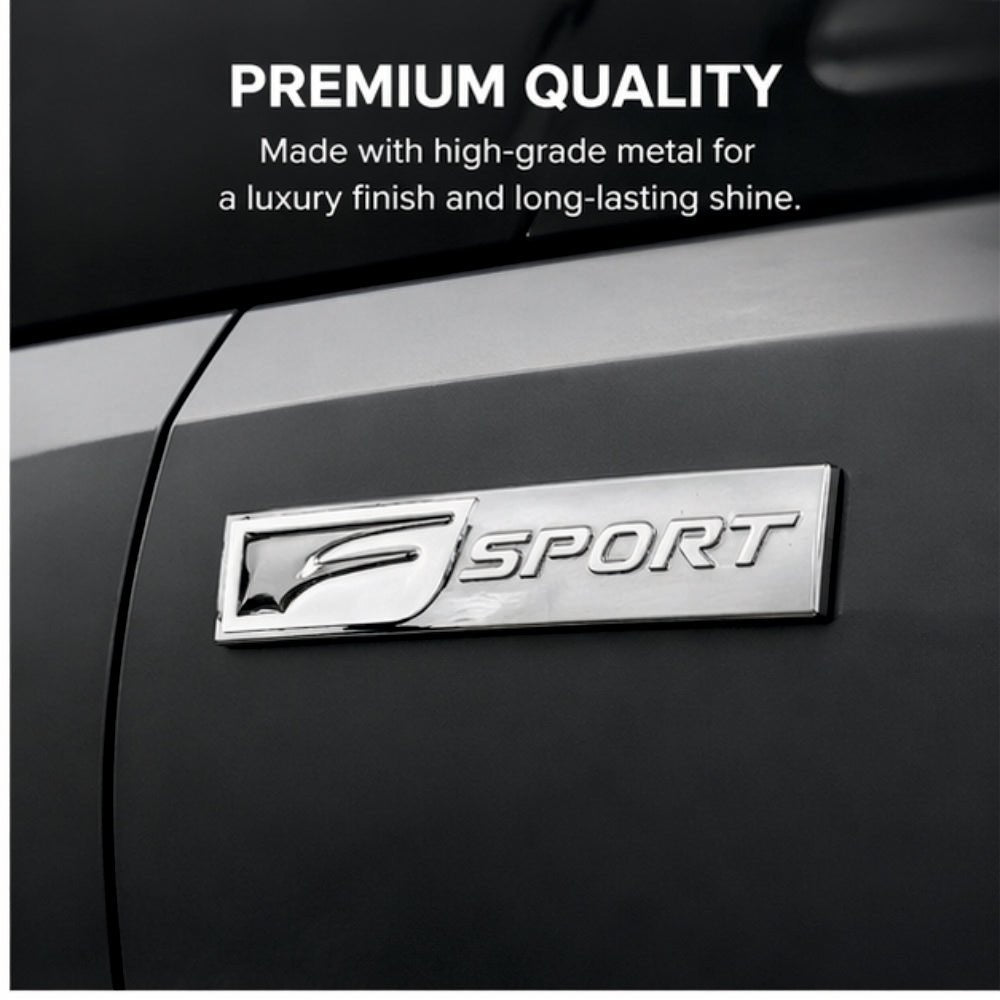 F Sport 3D Metal Sticker - STICKER_FSPORT