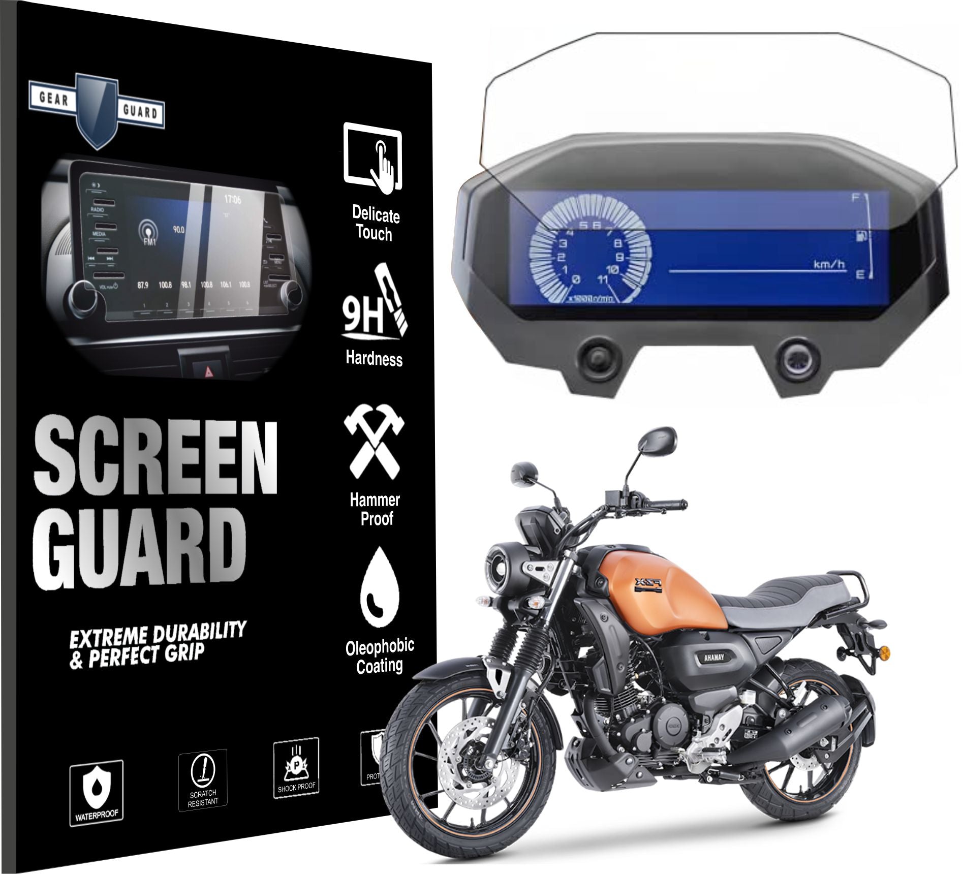 FZx Speedometer Accessories Screen Guard -VS_FZXSG