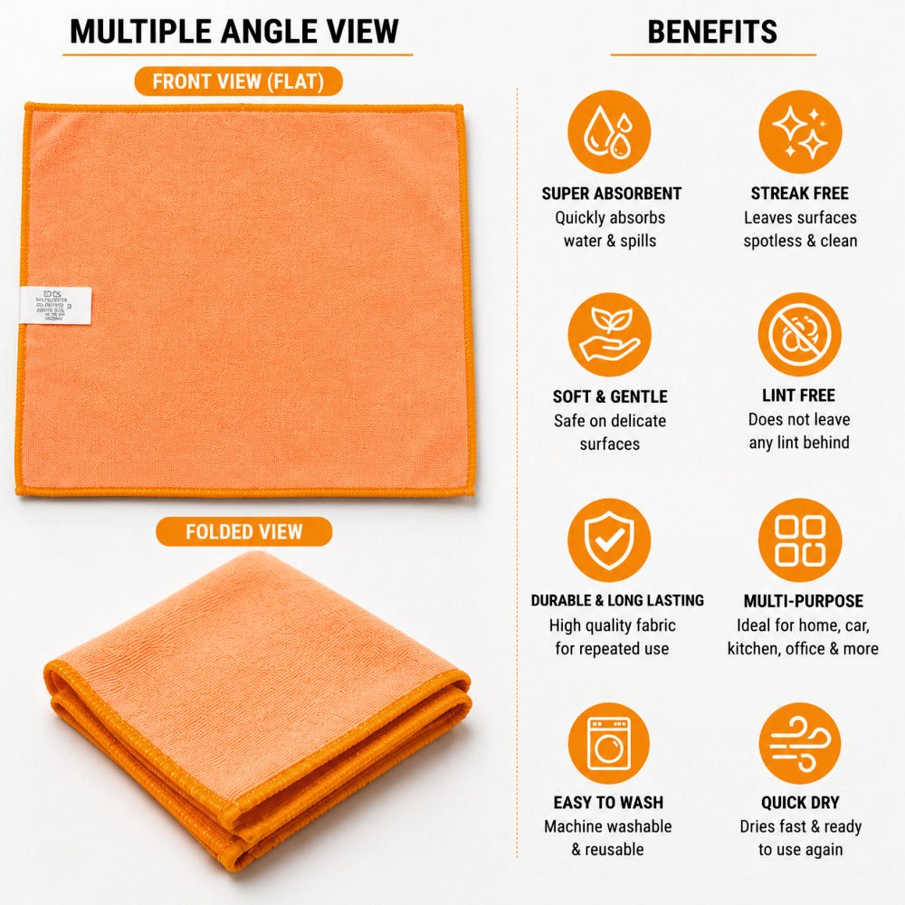 Glass Cleaner Microfiber Cloth Wipe For Car -SP_GLASS_CLOTH