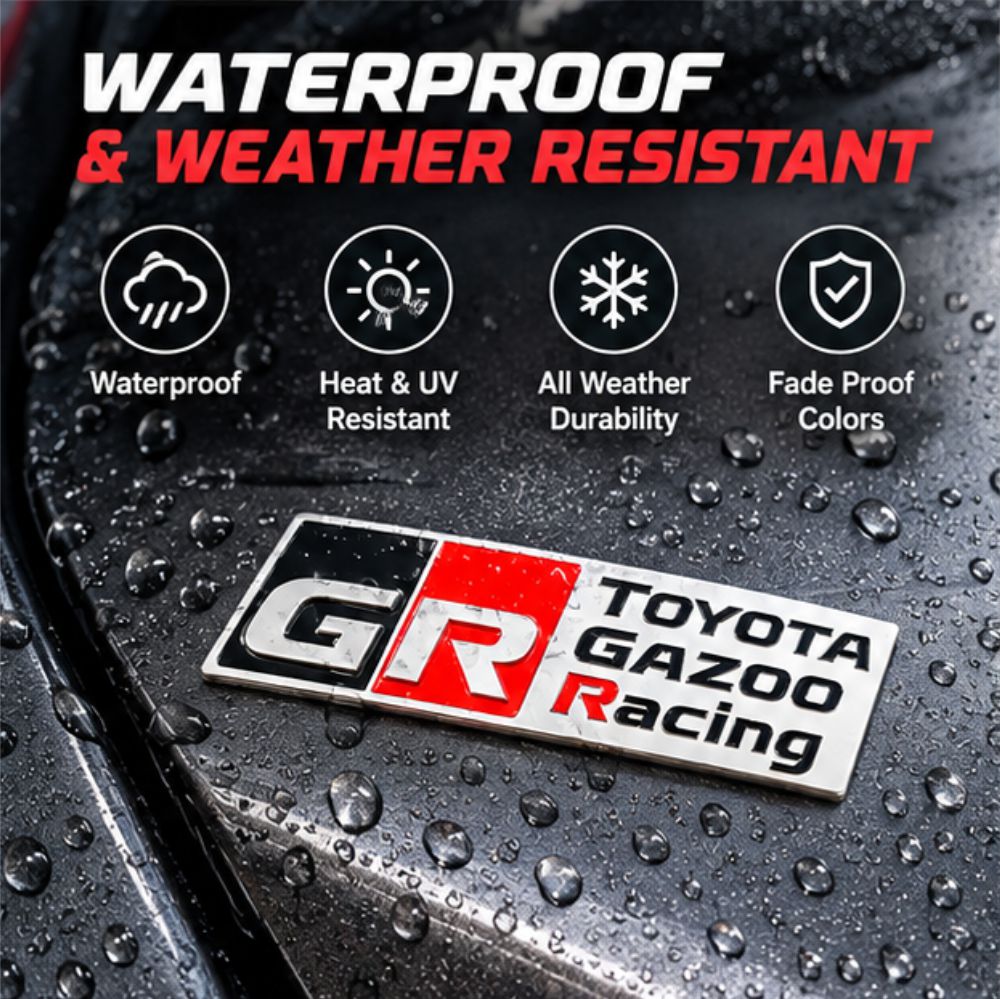 GR Toyota Gazoo Racing 3D Sticker -GR_GAZOO_STICKER