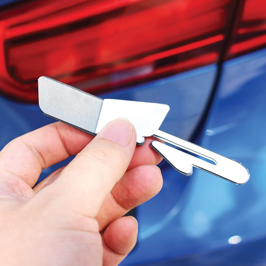 GT - Line Metal Logo Car Badge Emblem | 11.3cm x 1.8cm | All Vehicle Exterior Decorative Logo, Self - Adhesive - STICKER_GT_LINE