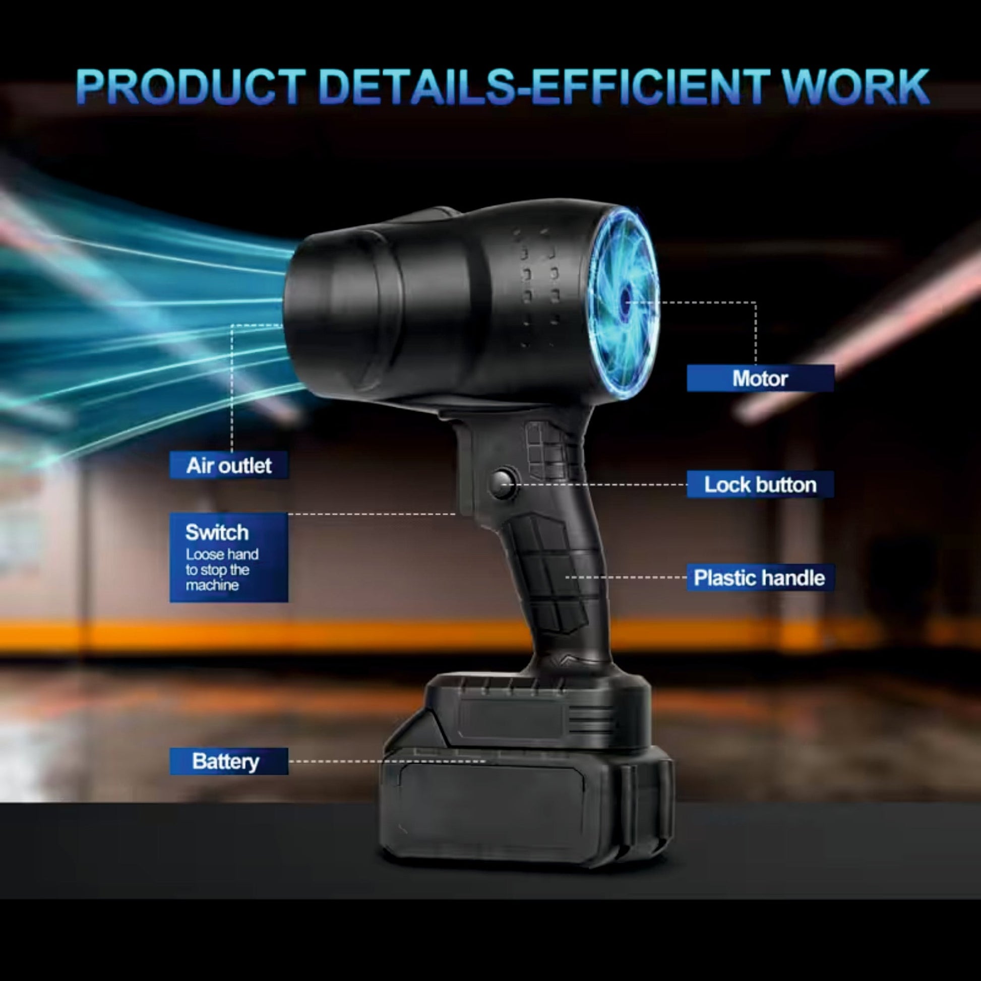 Handheld Electric Portable Air Blower - BLOWER-B1PACK