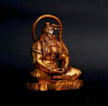 Hanuman Ji Lord Bajrangbali Maditation idol For Car Dashboard Accessories - BAJRANGBALI_GOLD-1
