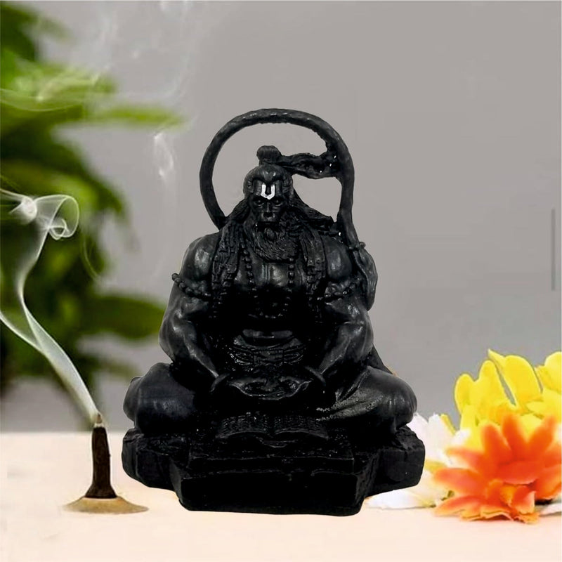Hanuman Ji Lord Bajrangbali Maditation idol For Car Dashboard Accessories - BAJRANGBALI_GOLD-1