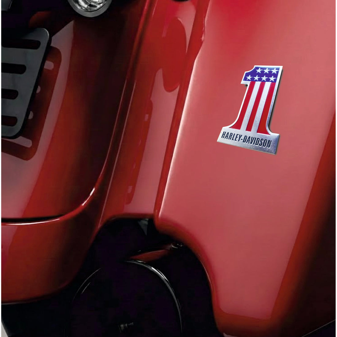 Harley Devidson BIKE Badge Emblem | 8cm x 5cm | All Vehicle Exterior Decorative Logo, Self - Adhesive - STICKER_HARLEY