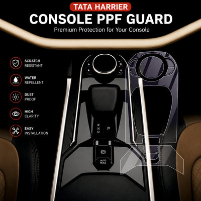 TATA Harrier Interior Gear Console Precut PPF Guard