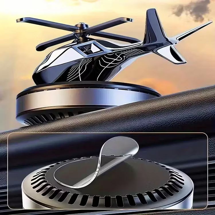 Solar Helicopter Car Air Freshener