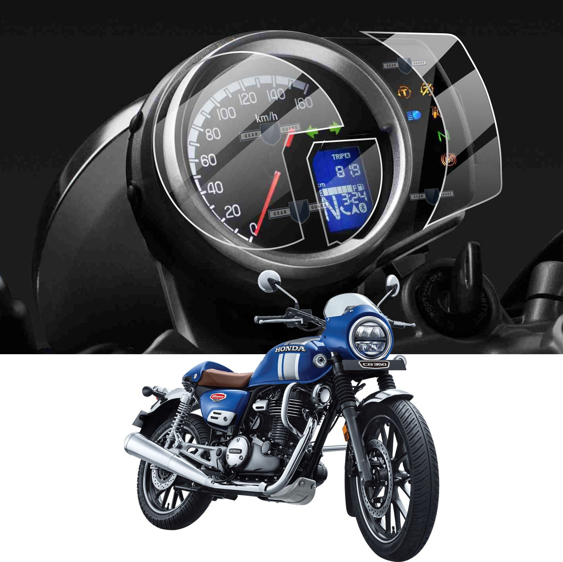 Honda Hiness Bike Accessories Screen Guard -HINESS-1