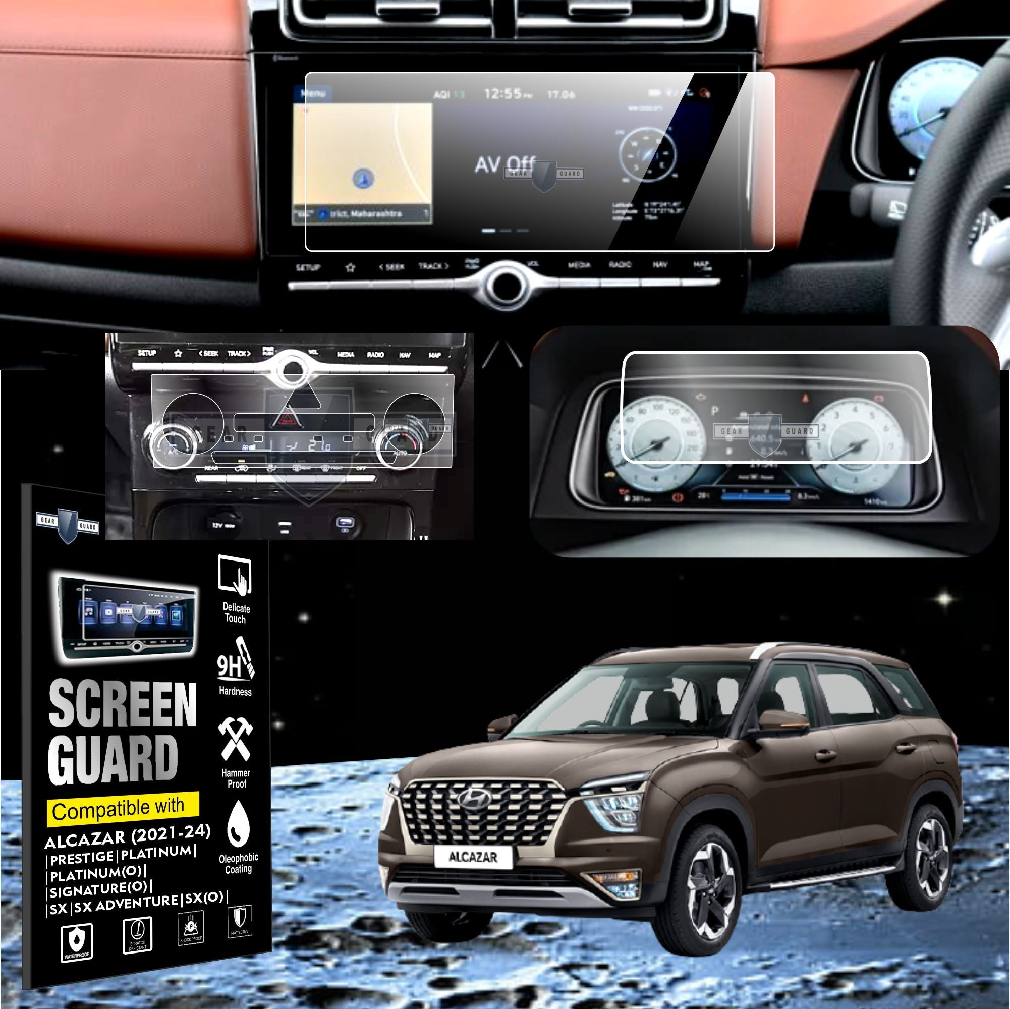 Hyundai Alcazar Infotainment System | Speedometer MID | AC Vent (Bundle) [2021 - 2024] - M10C_ALCAZAR_BUNDLE