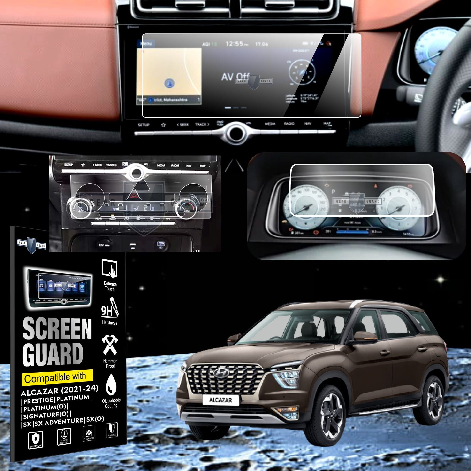 Hyundai Alcazar Infotainment System | Speedometer MID | AC Vent (Bundle) [2021 - 2024] - M10C_ALCAZAR_BUNDLE