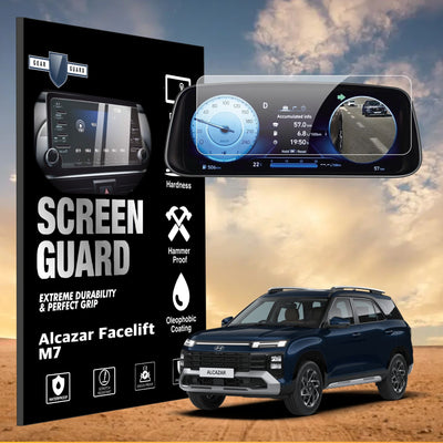 Hyundai Alcazar Instrument Cluster | MID Screen Guard [2021 - 2024] - M10C_ALCAZAR_MID_F