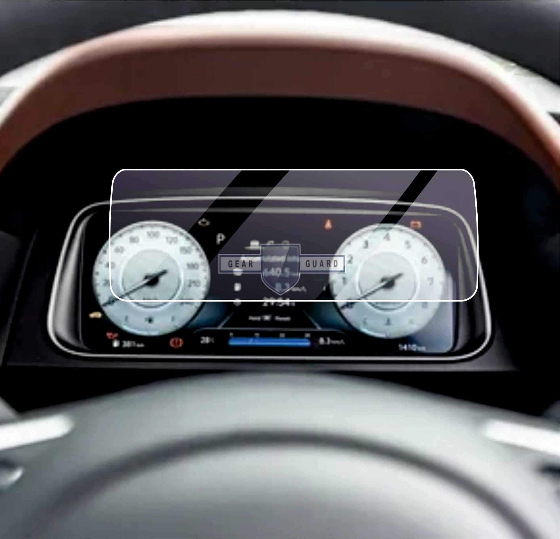 Hyundai Alcazar Speedometer Screen Guard (MID) [2021 - 2024] - M10C_ALCAZAR_MID