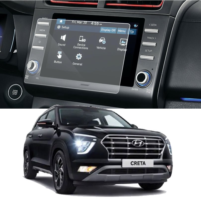 Hyundai Creta 2020-2021 Accessories Touch Screen Guard -CRETA_8_MATTE