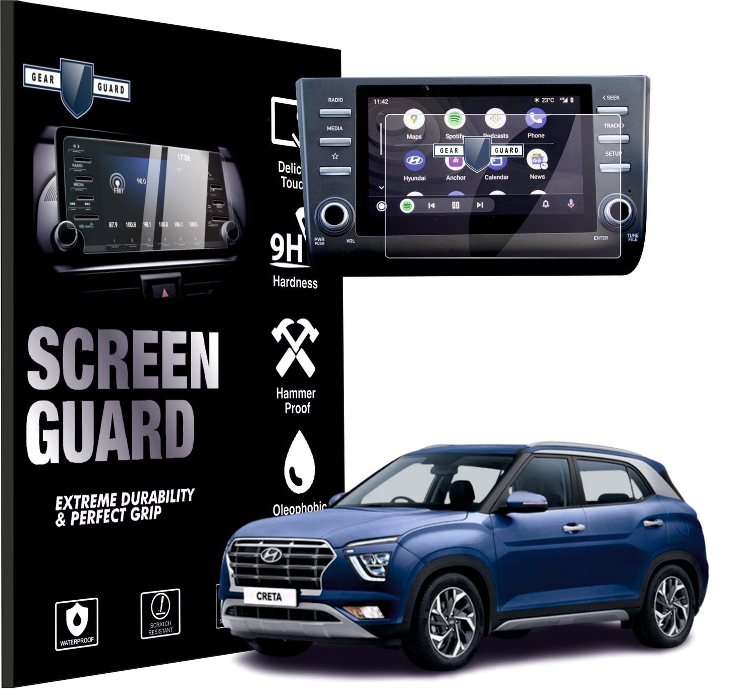 Hyundai Creta (2021-2023) Screen Protector -CRETA_2023_10C