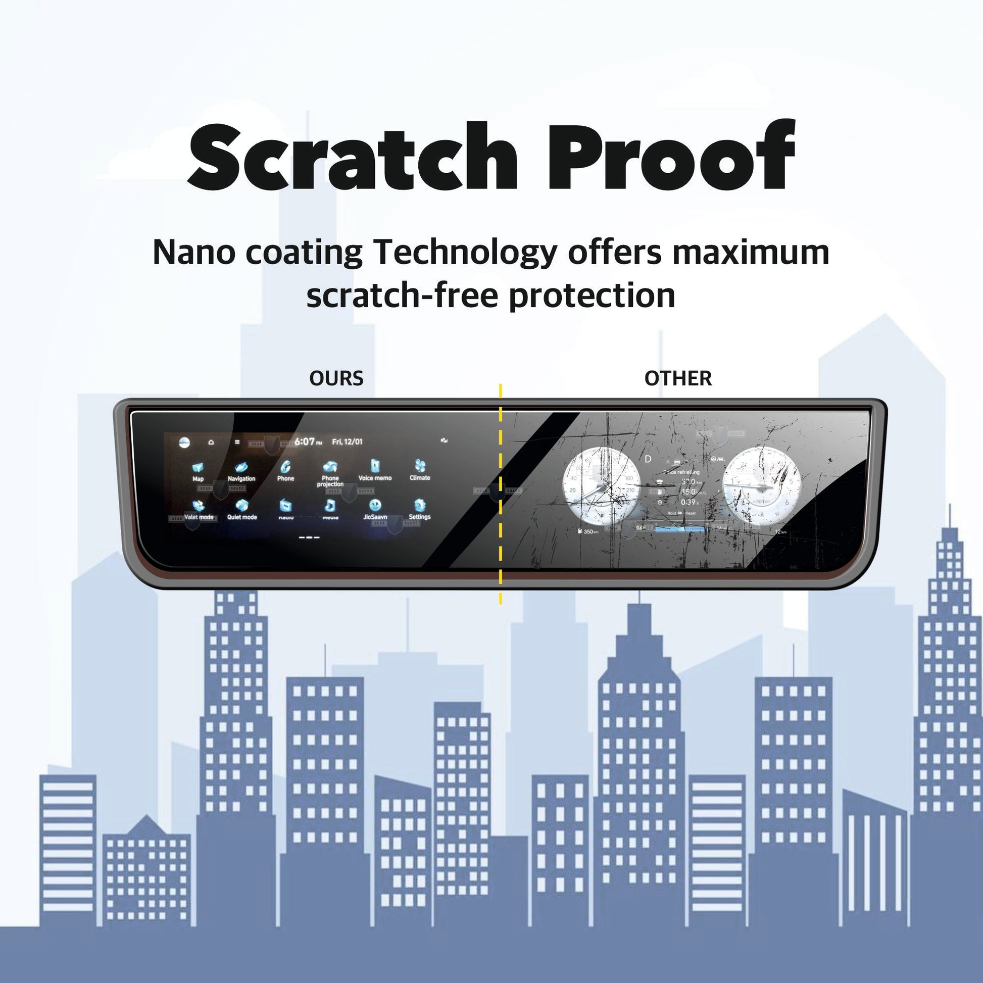 Hyundai Creta 2024 Facelift Accessories Touch Screen Guard -