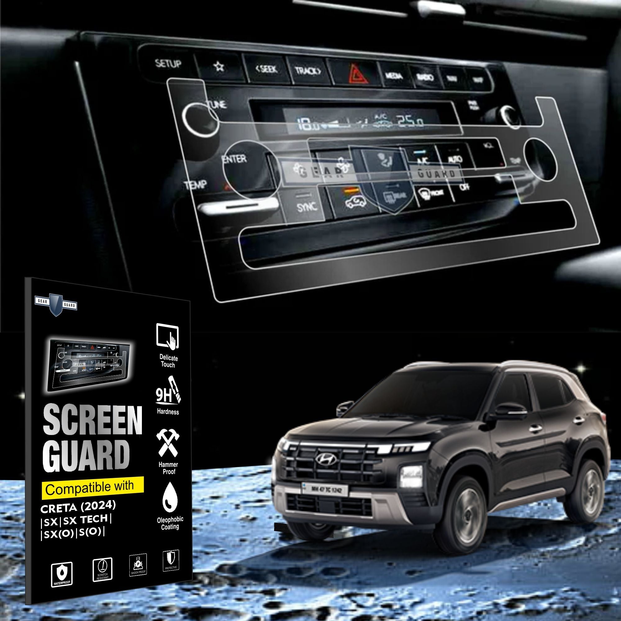 Hyundai Creta Facelift AC Vent Screen Guard [2024 - 2025] - MFC_CRETA_AC