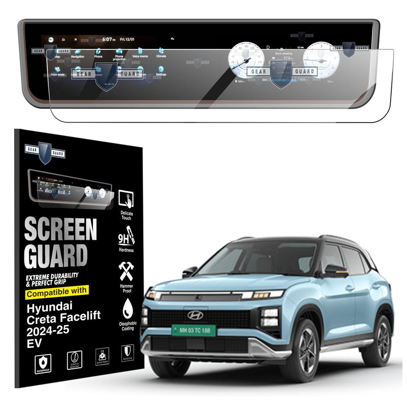 Hyundai Creta Facelift EV Touch Screen Guard (2024 - 2025) - CFC_CRETA_EV