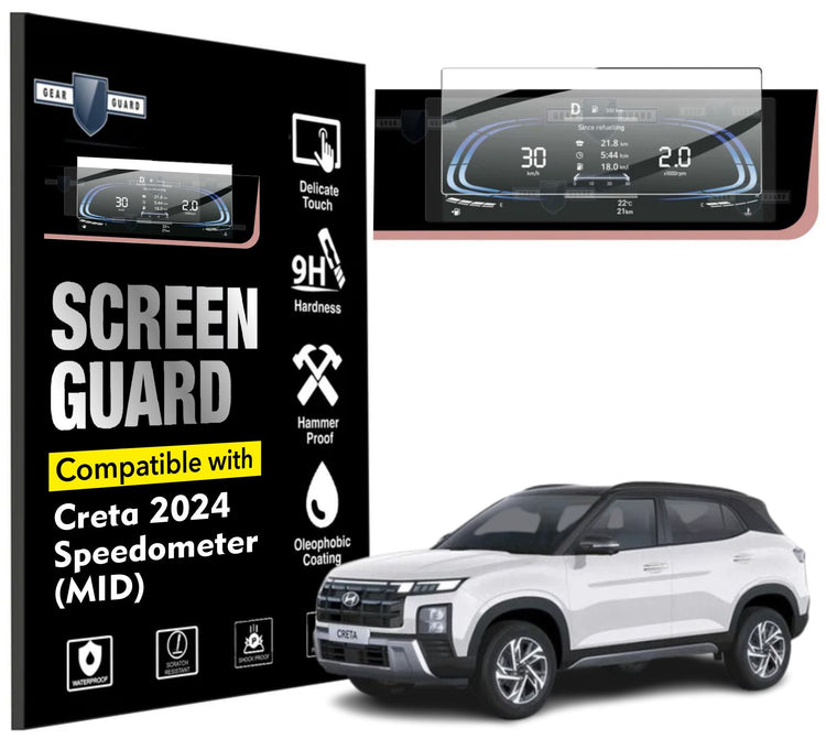 Hyundai Creta Facelift Speedometer (MID) Screen Guard [2024 - 2025] - M10C_CRETA_MID