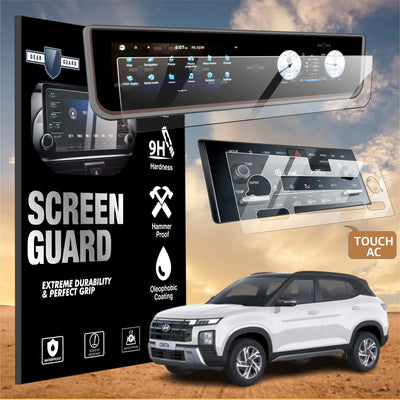 Hyundai Creta Facelift Touch Screen Guard With Ac Vent Guard [2026] -