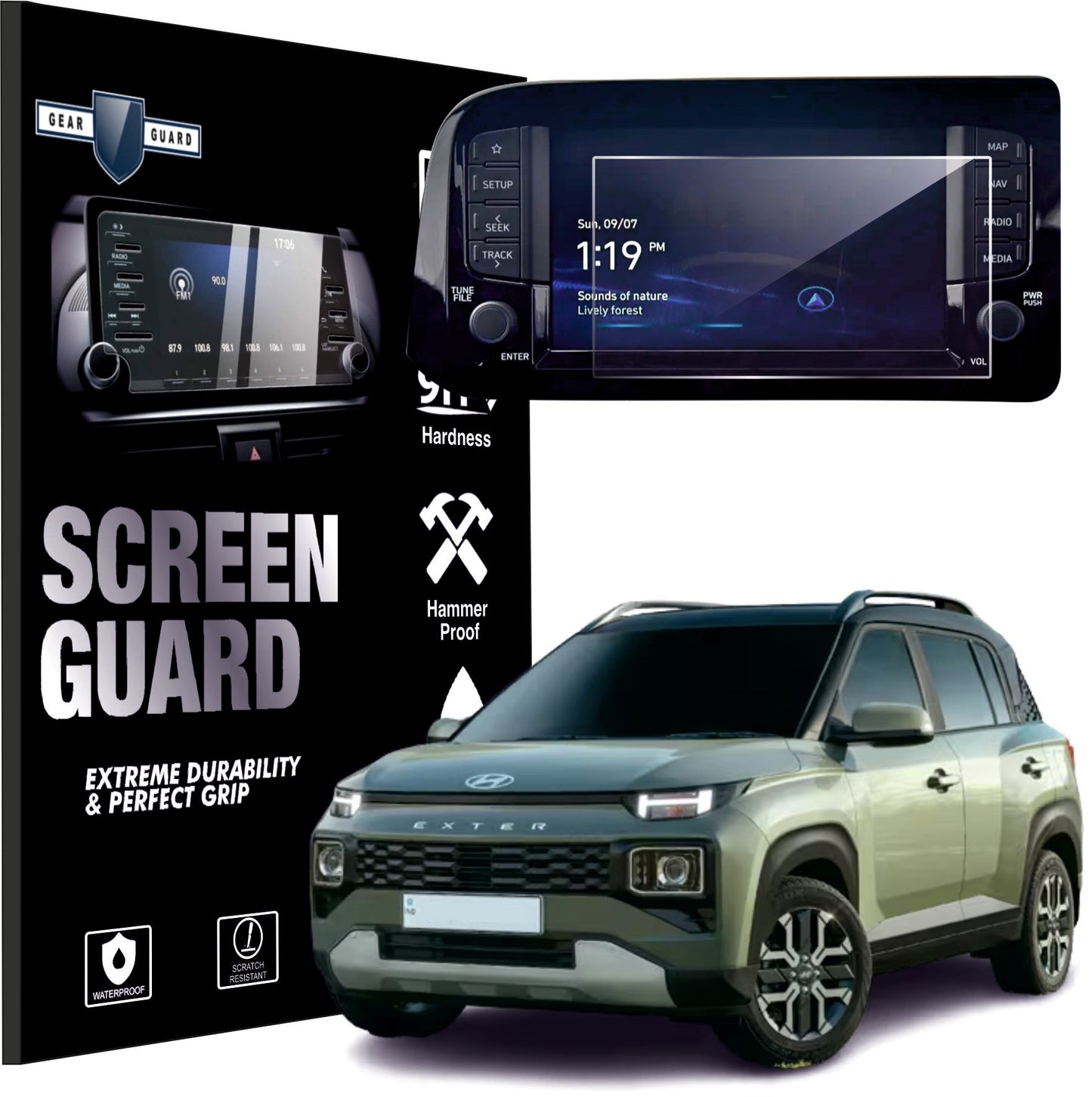 Hyundai Exter Accessories Touch Screen Guard -EXTER_GLOSSY