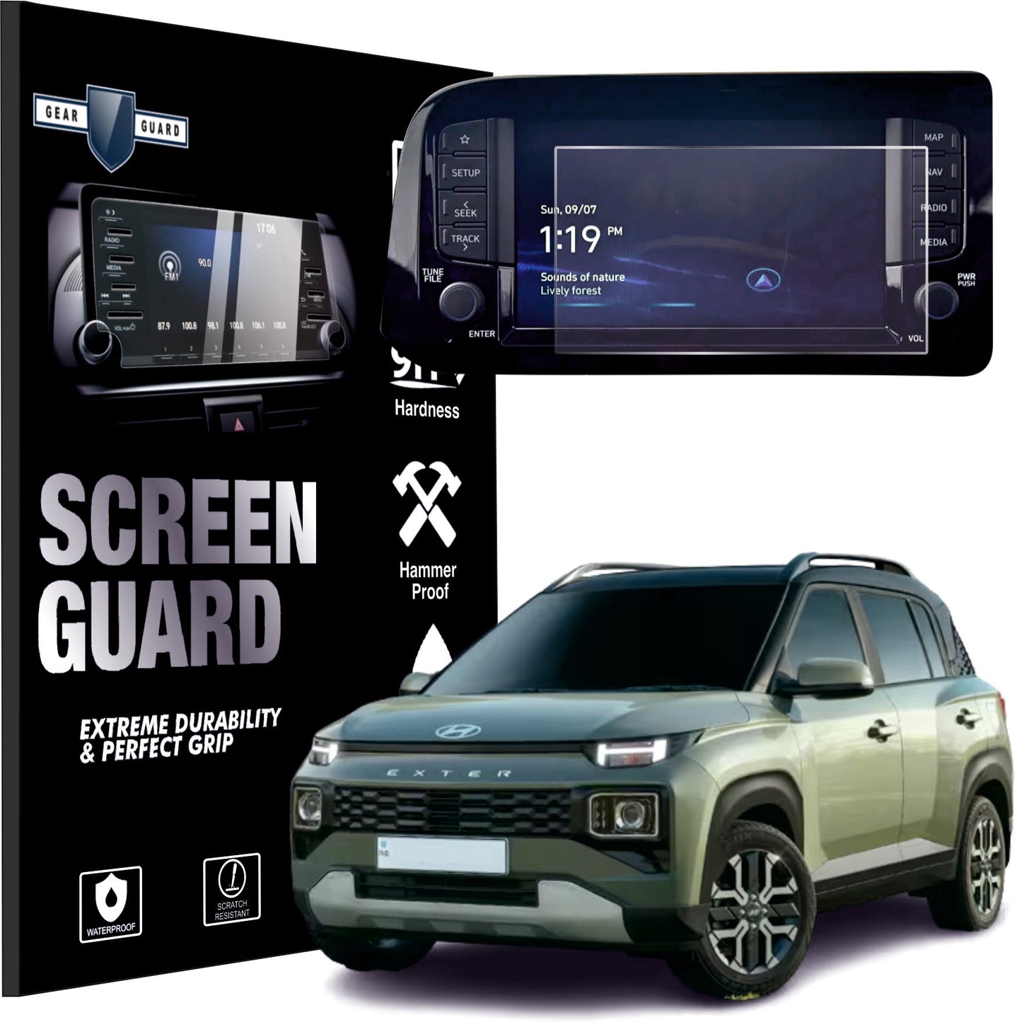 Hyundai Exter Accessories Touch Screen Guard -EXTER_MATTE