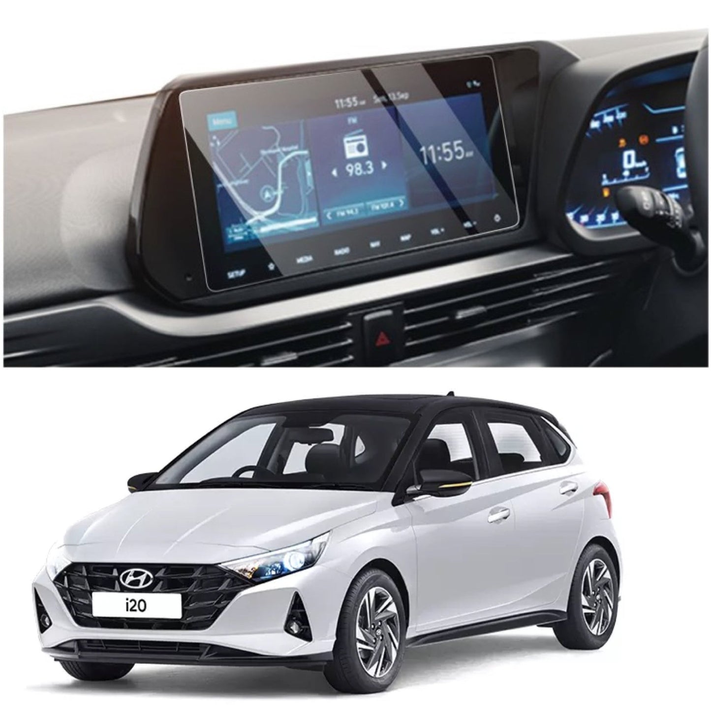 Hyundai i20 2020 2021 Accessories Touch Screen Guard -i20_2020_10