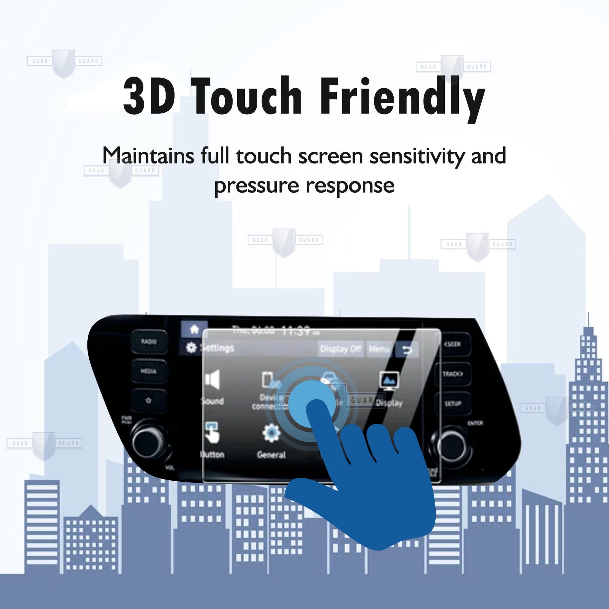 Hyundai i20 N - Line Facelift Touch Screen Guard [2023 - 2026] - M10C_I20_F_N8