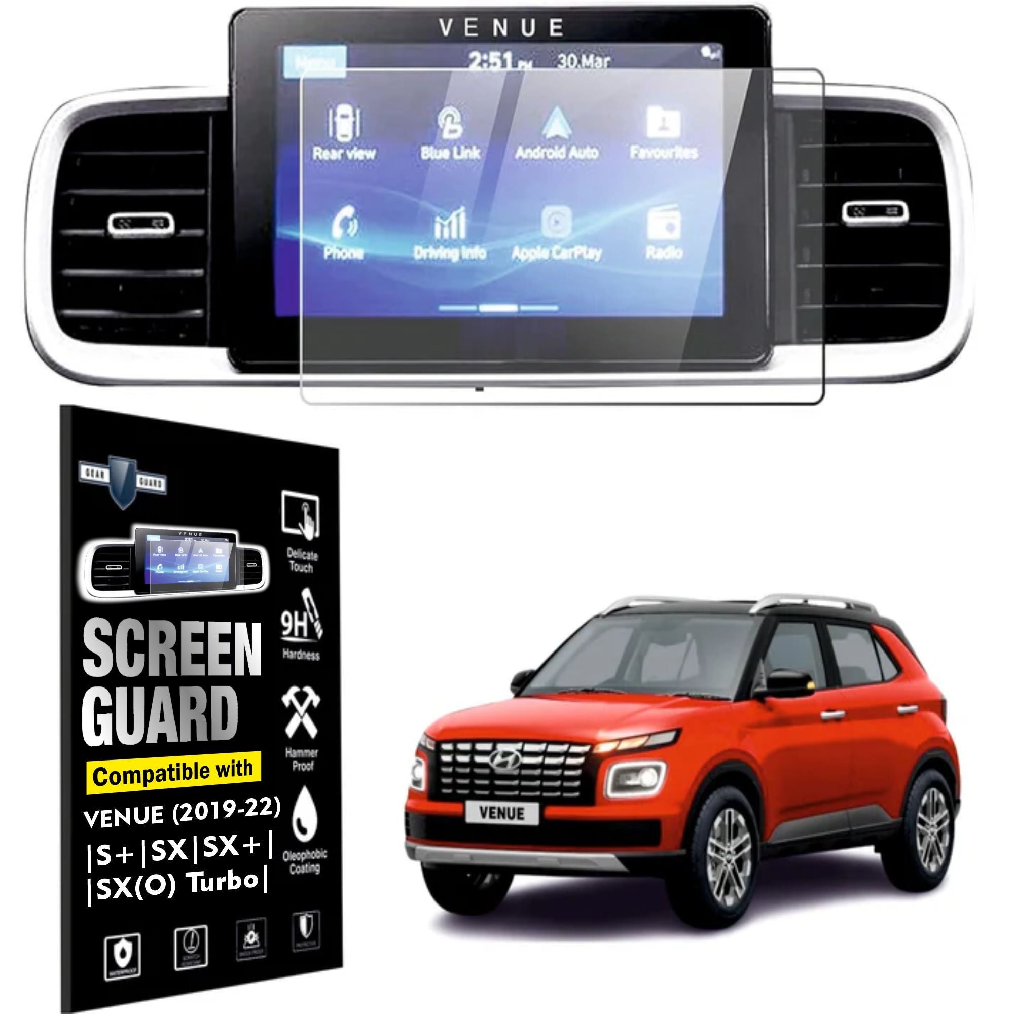 Hyundai Venue Touch Screen Guard [2019 - 2022] - S8C_VENUE