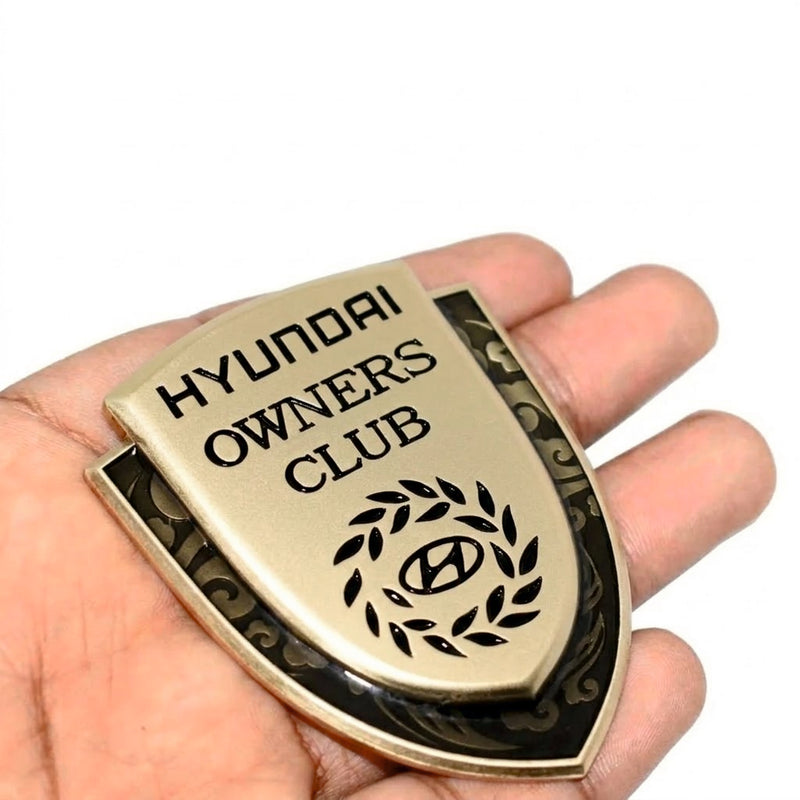 Hyundai Owners Club 3D Metal Sticker