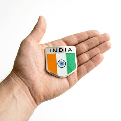 India Flag 3D Metal Sticker Emblem - STICKER_INDIA
