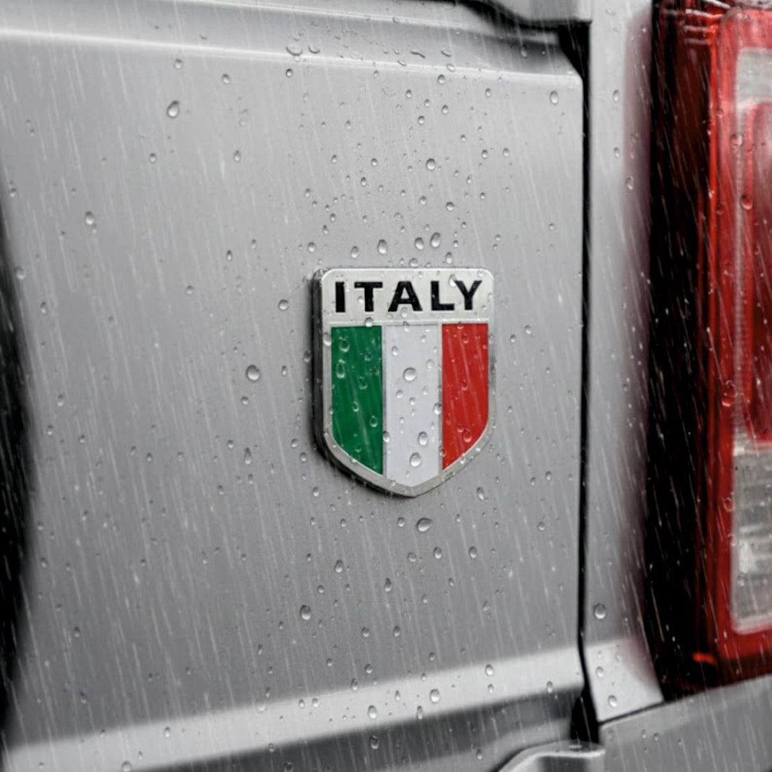 ITALY Logo Car Badge Emblem | 5cm x 5cm | All Vehicle Exterior Decorative Logo, Self - Adhesive - STICKER_ITALY