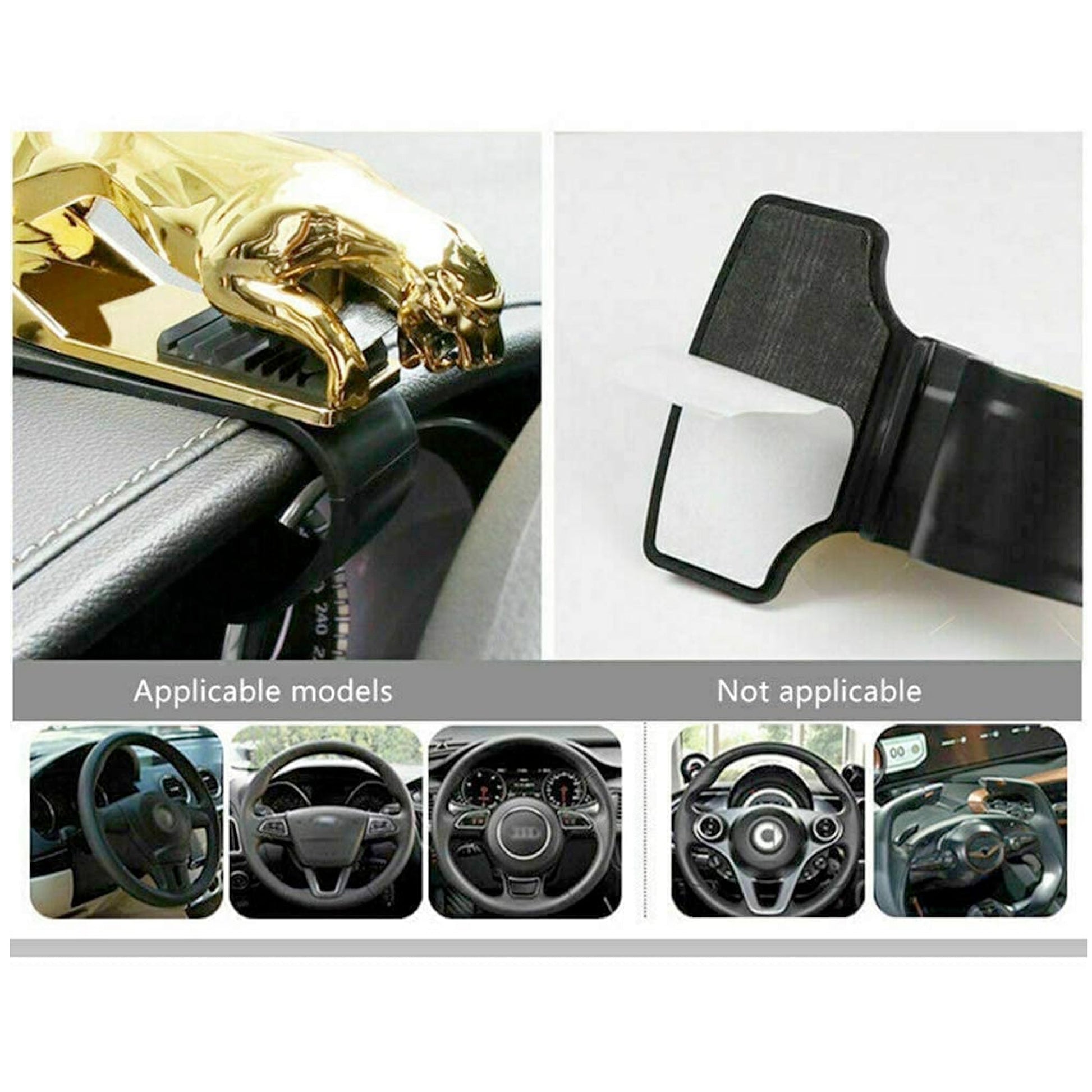 Jaguar / Design Hud Car Mobile Phone Holder for Dashboard - GOLDEN -JAGUAR_HOLDER