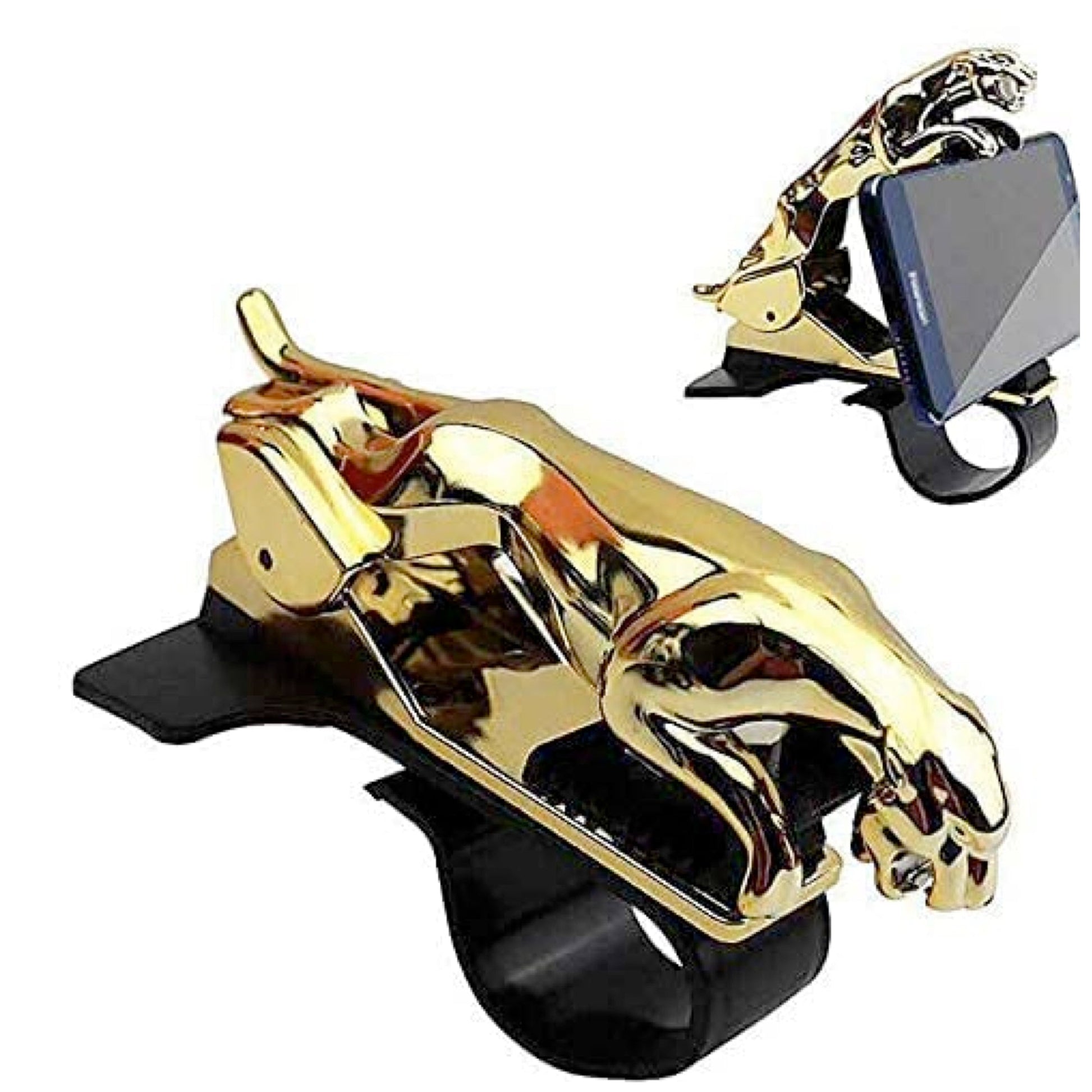 Jaguar / Design Hud Car Mobile Phone Holder for Dashboard - GOLDEN -JAGUAR_HOLDER