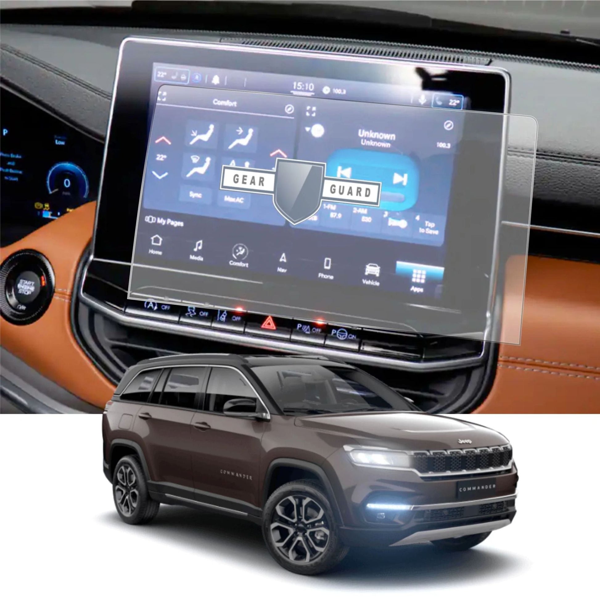 Jeep Meridian Accessories Touch Screen Guard -SG_MERIDIAN_C