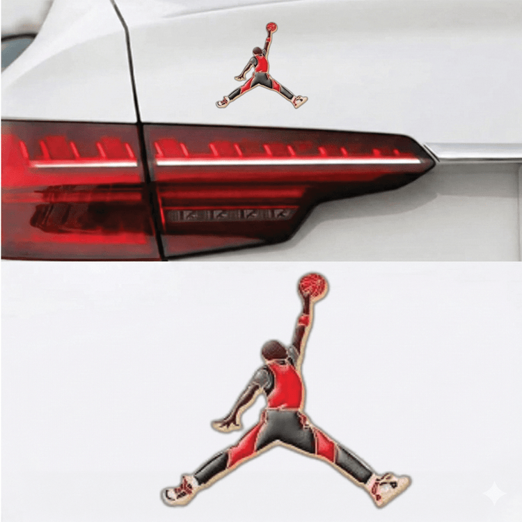 Jordan 3D Metal Sticker 8cm x 8cm - STICKER_JORDAN