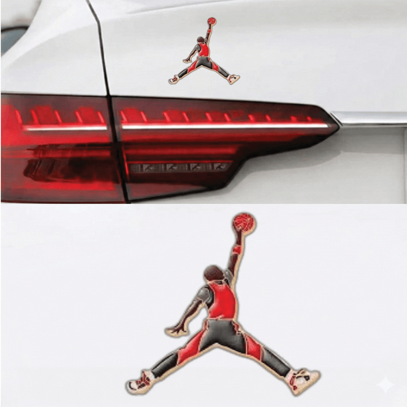 Jordan 3D Metal Sticker 8cm x 8cm - STICKER_JORDAN