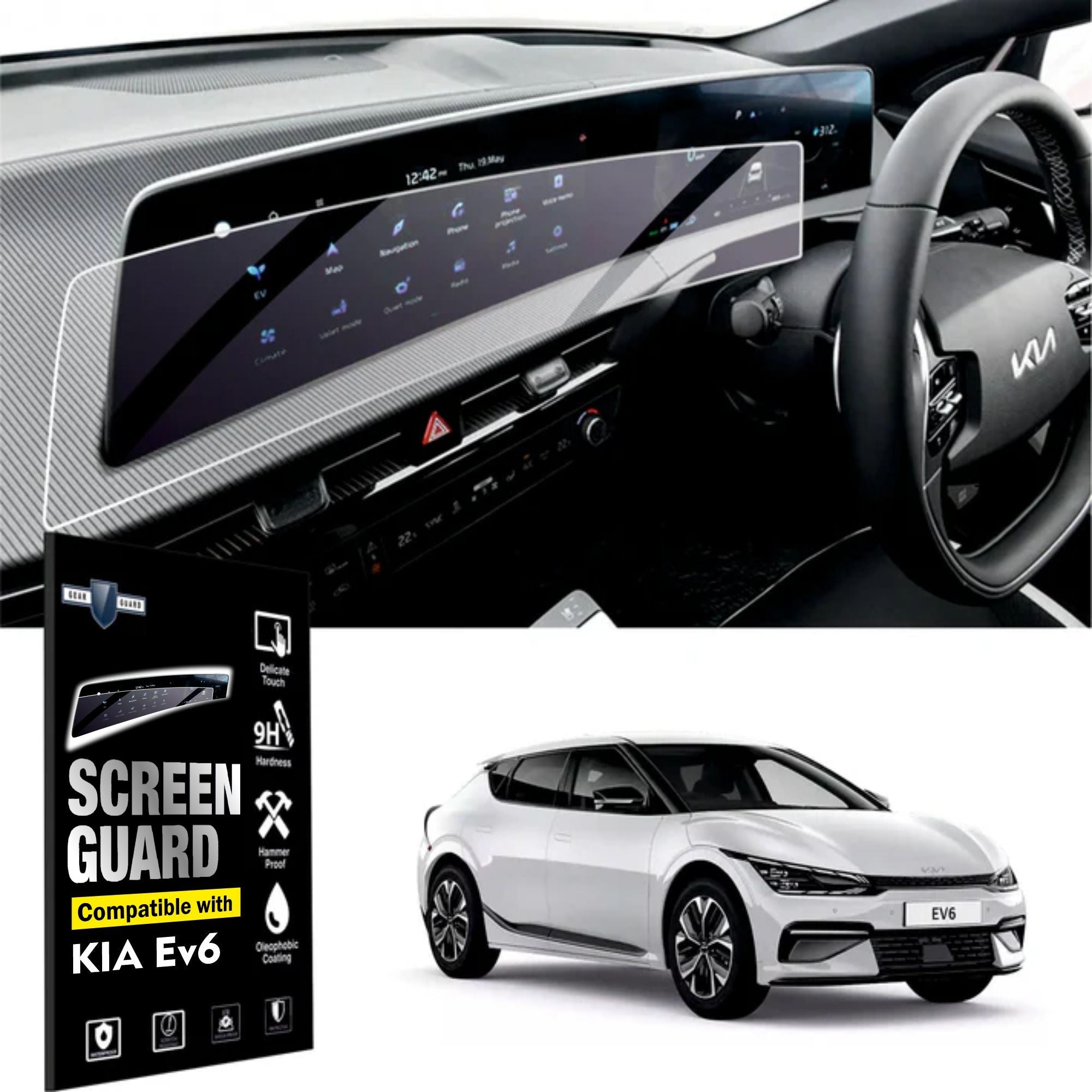 Kia EV6 Touch Screen Guard [2023 - 2024] - CFC_KIA_EV6