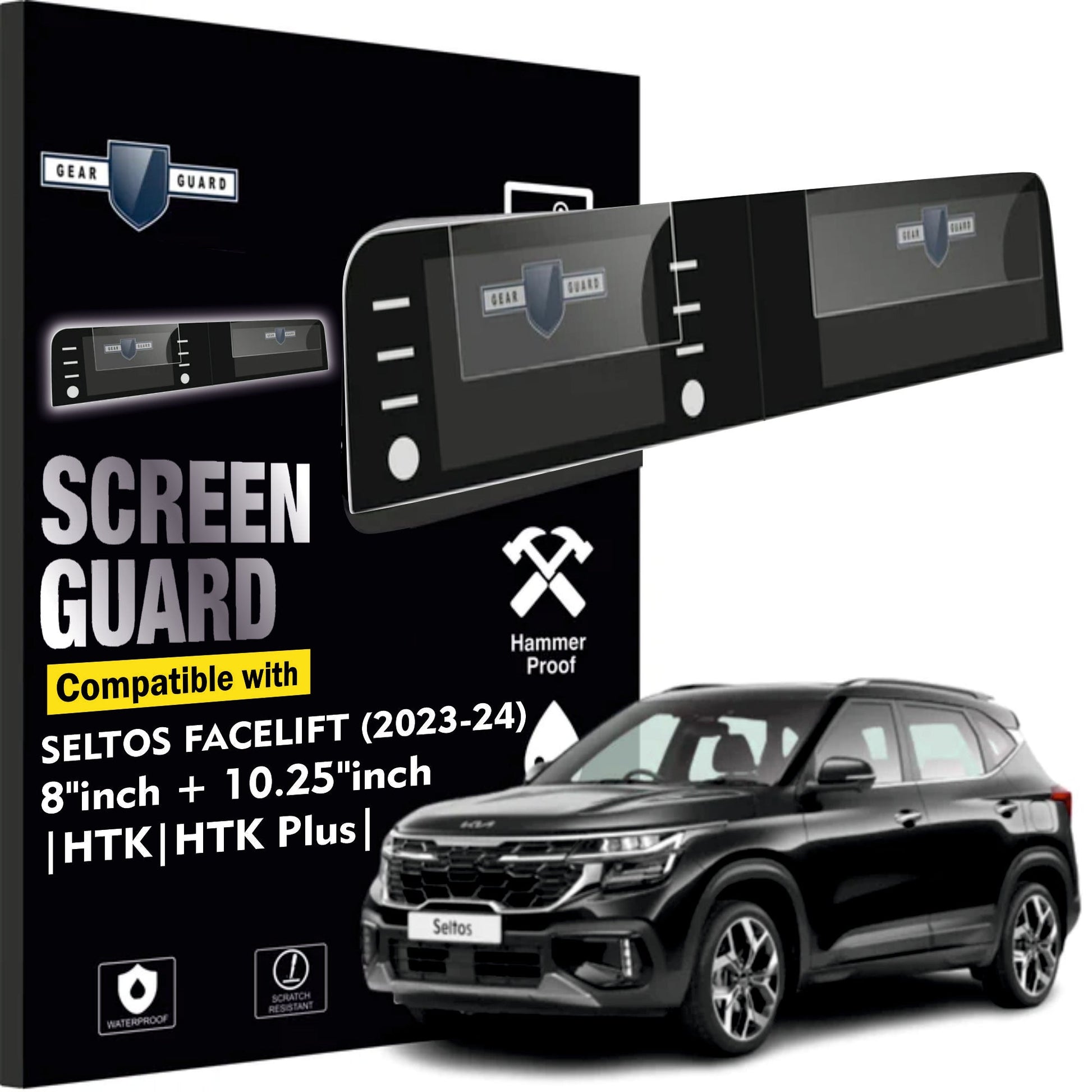Kia Seltos Facelift Touch Screen Guard [2023 - 2025] - M8C_SELTOS_F