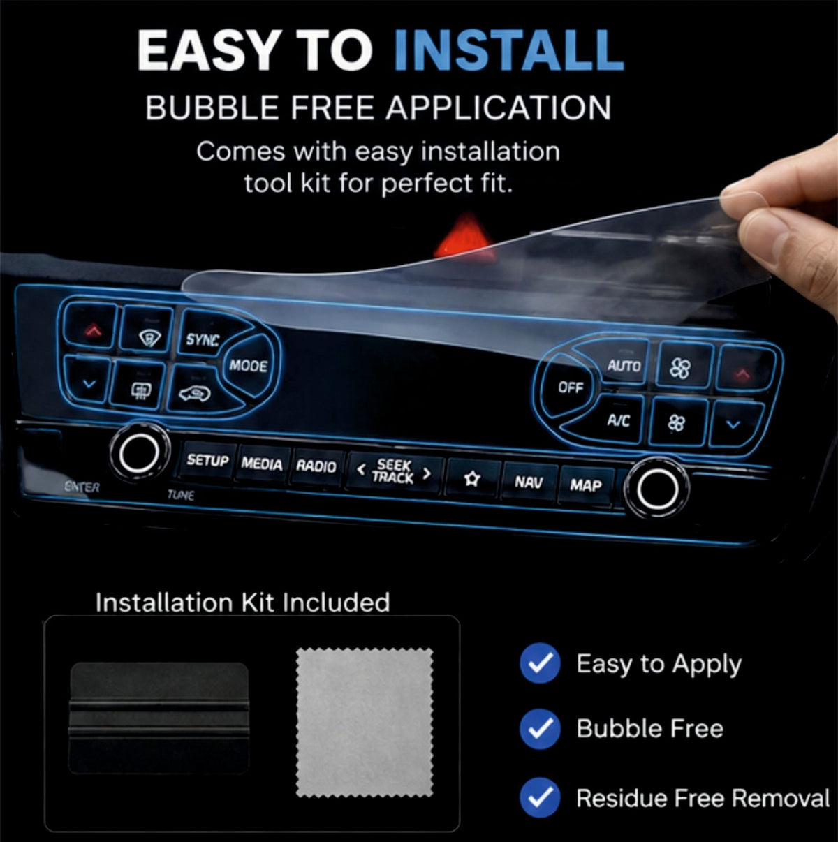 KIA Seltos Interior AC Vents Precut PPF Guard [2023-2025] -SP_SELTOS_AC
