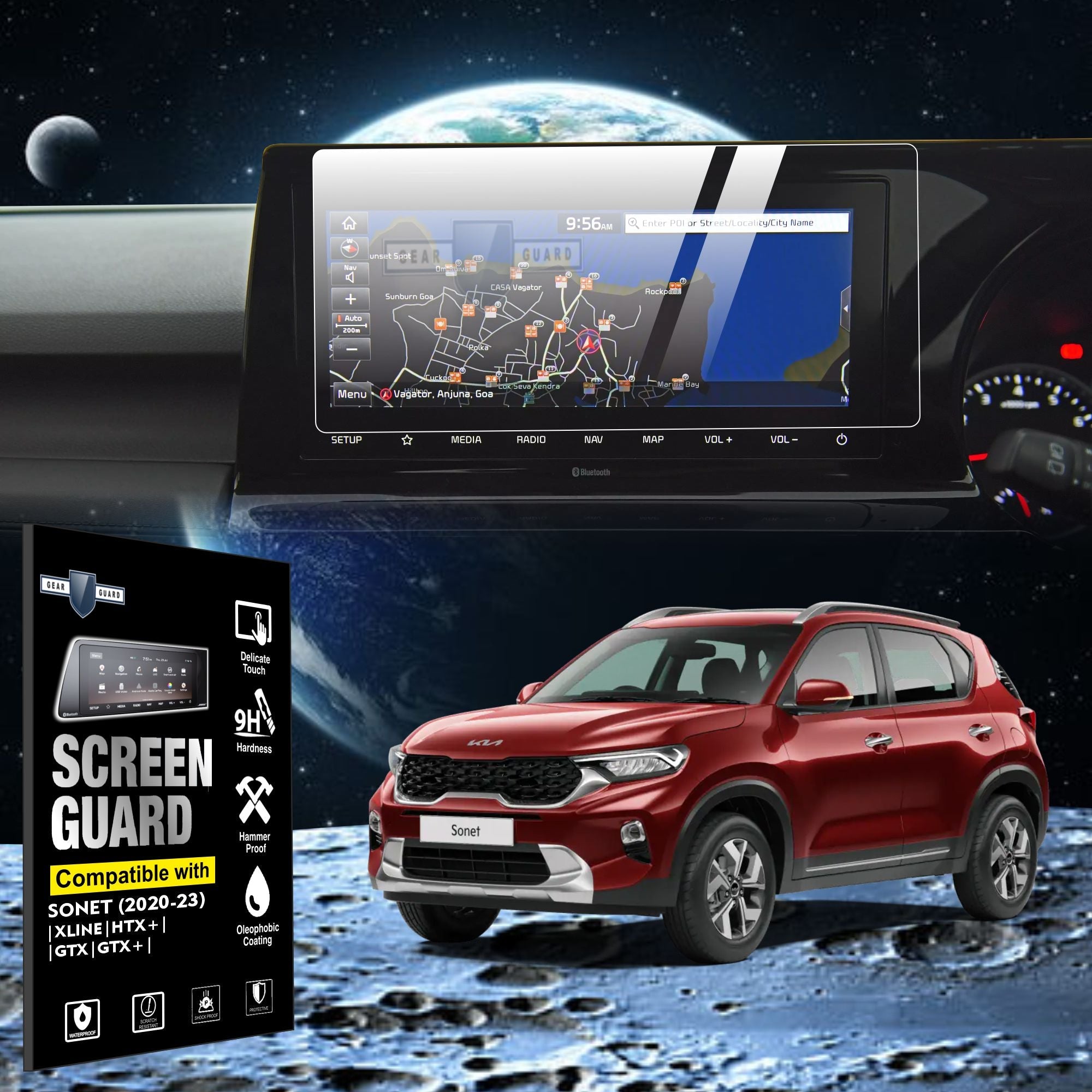 Kia Sonet Touch Screen Protector [2020 - 2023] - M10C_SONET_2023