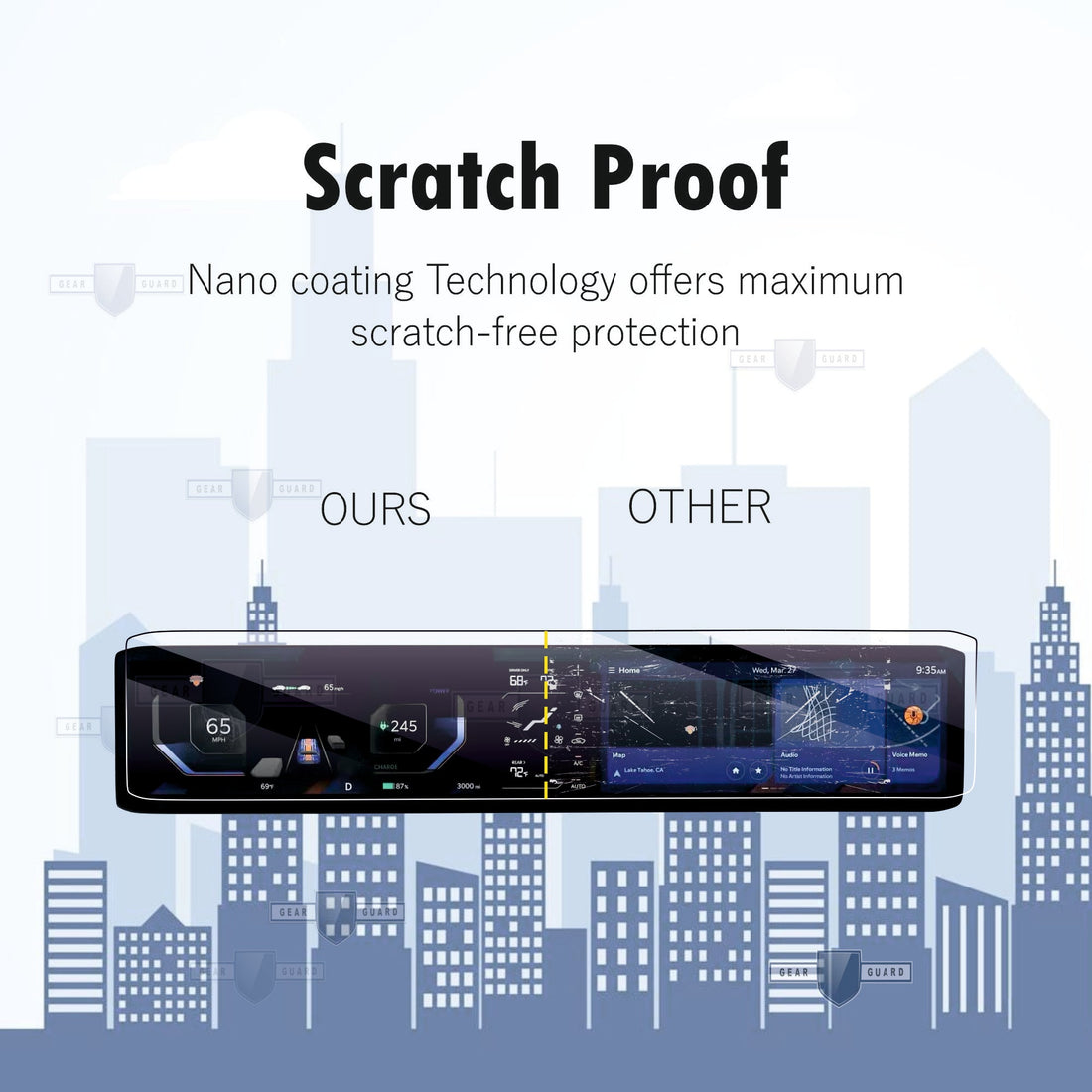 Kia Syros Car Full Touch Screen Infotainment System Protection Guard - KIA_SYRS