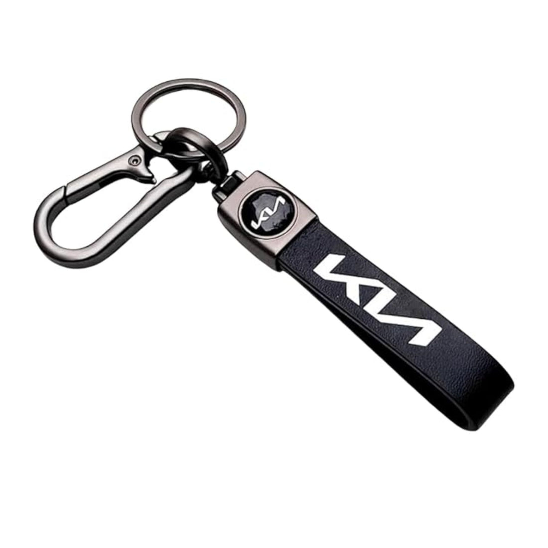 Premium Leather Keychain with Metal Hook | Stylish Car Key Holder