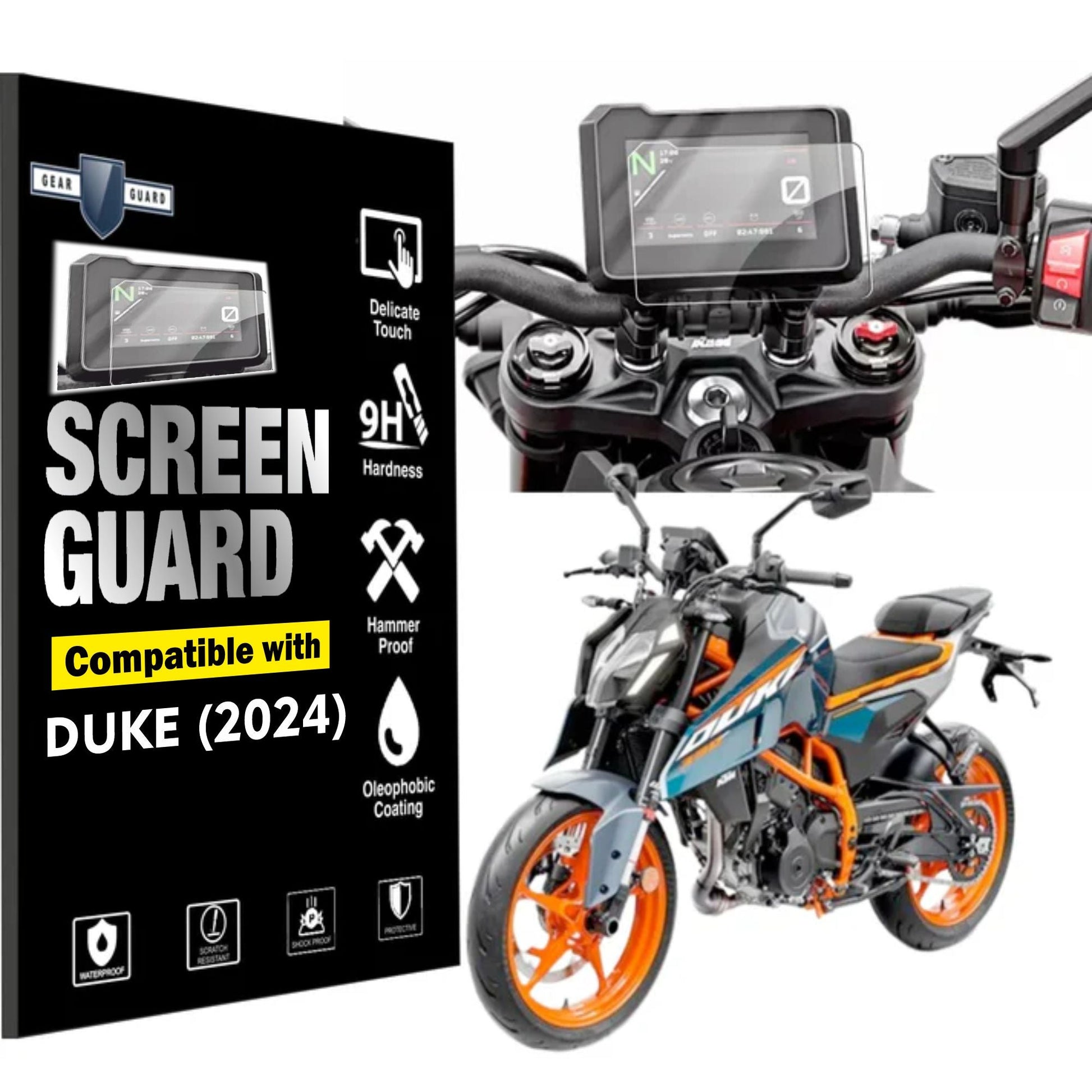 KTM 2024 Duke TFT Instrument Cluster Accessories Screen Guard - KTM - DUKE - 2024C