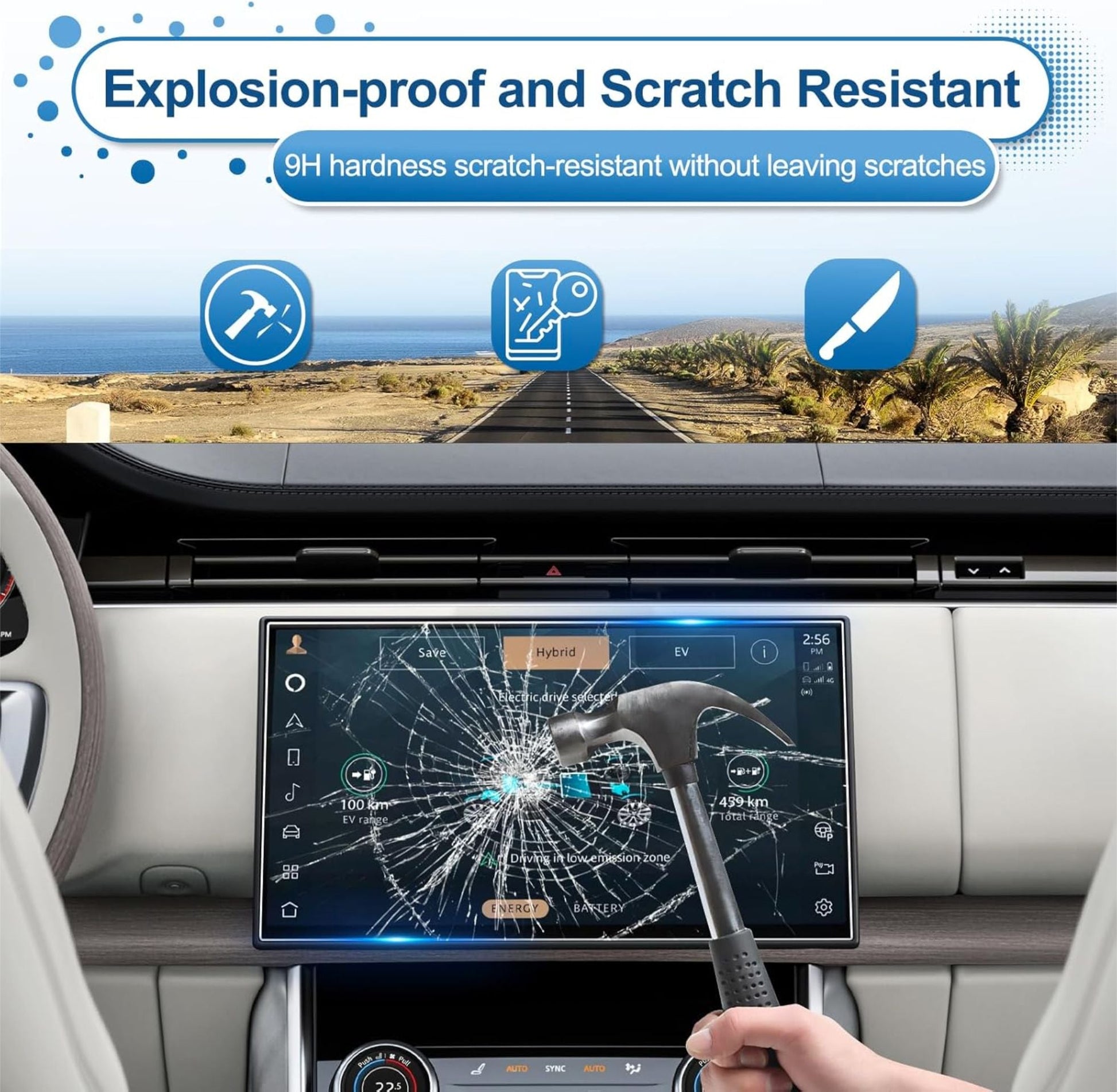 Land Rover Velar 2023 (Facelift) Infotainment System Screen Guard - RR_VELAR_INF