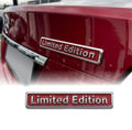 Limited Edition Black & Chrome Style 3D Metal Sticker - STICKER_LMTD_EDITION_BS-2