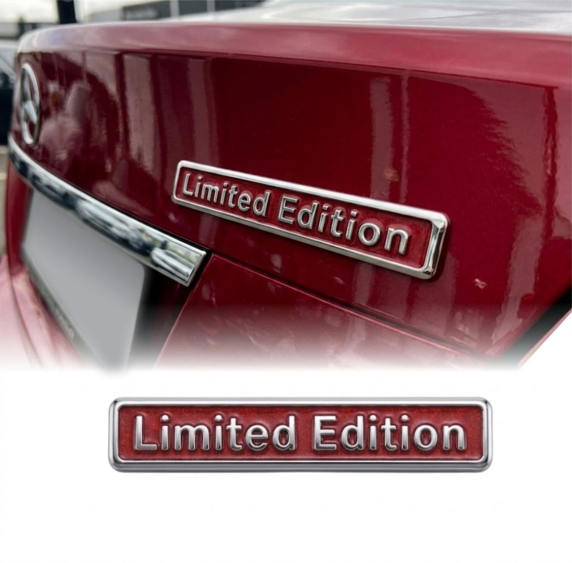 Limited Edition Black & Chrome Style 3D Metal Sticker - STICKER_LMTD_EDITION_BS-2