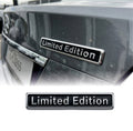 Limited Edition Black & Chrome Style 3D Metal Sticker - STICKER_LMTD_EDITION_BS