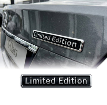 Limited Edition Black & Chrome Style 3D Metal Sticker - STICKER_LMTD_EDITION_BS