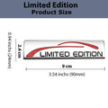 LIMITED EDITION Metal Car Logo Emblem 9 x 2.4cm Chrome Finish Decorative Badge for Vehicle Exterior - STICKER_LT_EDITION